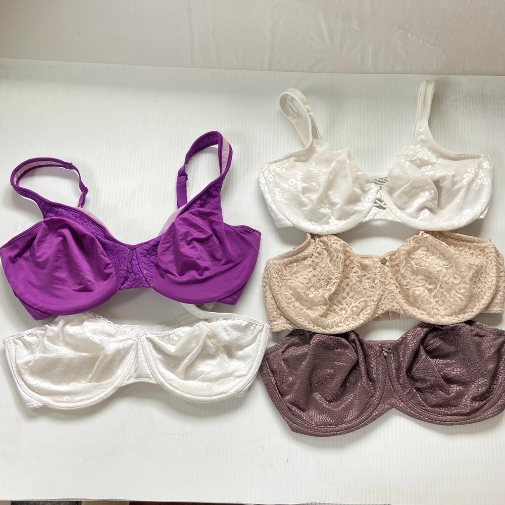 Lot of 5 Lilyette Q-T Intimates Underwire Bras Womens 36DD